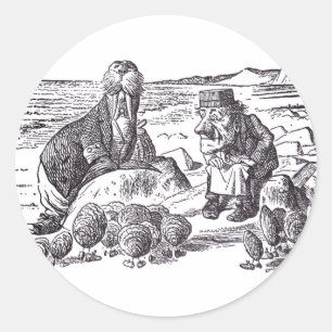 Walrus and Carpenter 2 Classic Round Sticker