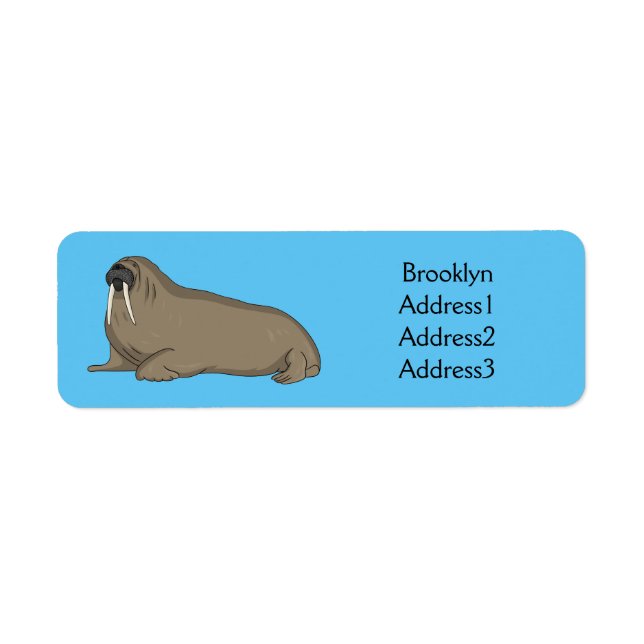 Walrus cartoon illustration (Front)