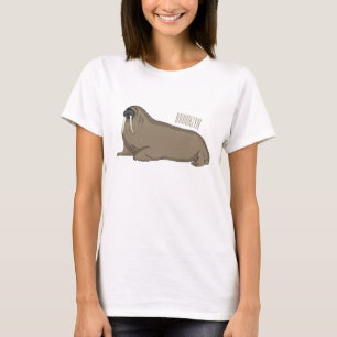 Walrus cartoon illustration T-Shirt