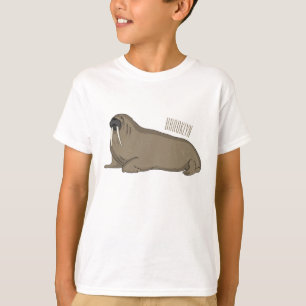 Walrus cartoon illustration T-Shirt