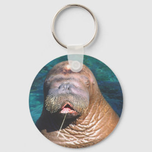 Walrus Eyes Closed Keychain