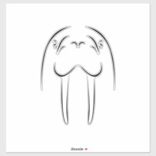 Walrus Face Silhouette