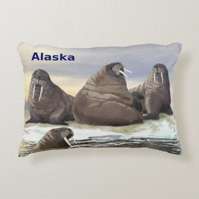 Walrus - Four Brothers Decorative Cushion (Front)