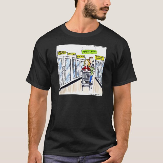 Walrus Frozen Food Section Funny T-Shirt (Front)