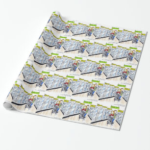 Walrus Frozen Food Section Funny Wrapping Paper