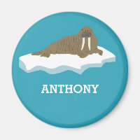 Walrus on an Iceberg Illustration Personalised