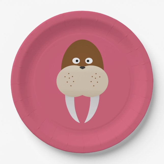 Walrus Paper Plate (Front)
