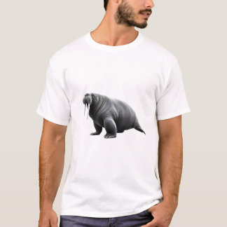 Walrus Power on White Tee