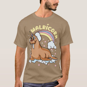Walrus Unicorn Walricorn Magical Sea Animal T-Shirt