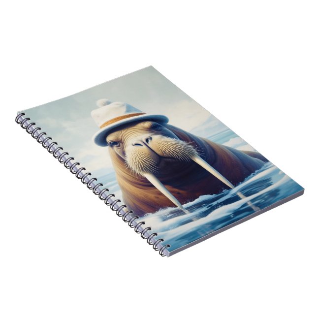 Walrus with hat notebook (Right Side)