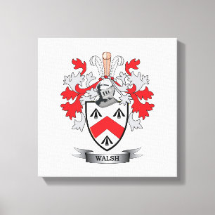 Walsh Coat of Arms Canvas Print