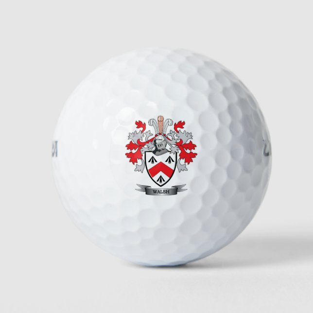 Walsh Coat of Arms Golf Balls (Front)