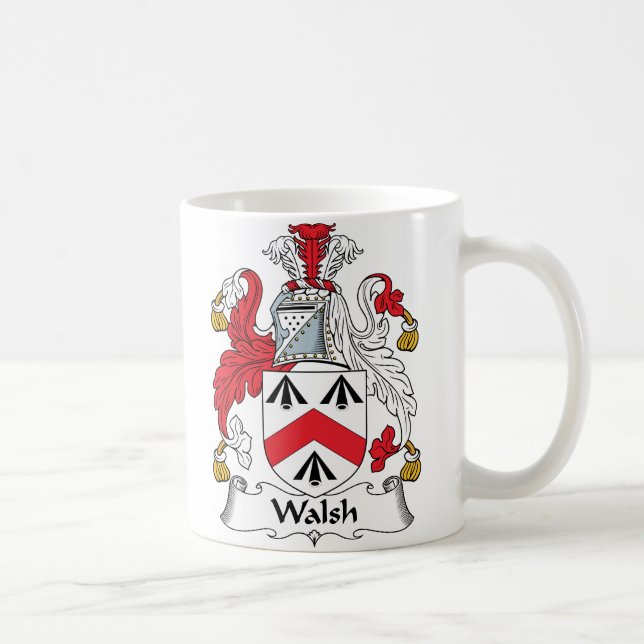 Walsh Family Crest Coffee Mug (Right)