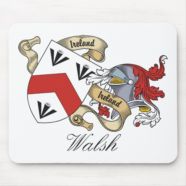Walsh Family Crest Mouse Pad (Front)