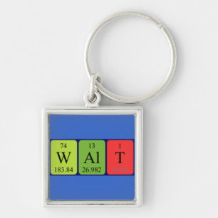 Walt periodic table name keyring
