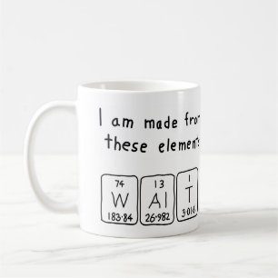 Walt periodic table name mug