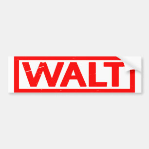 Walt Stamp Bumper Sticker