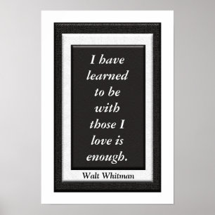 Walt Whitman - art poster