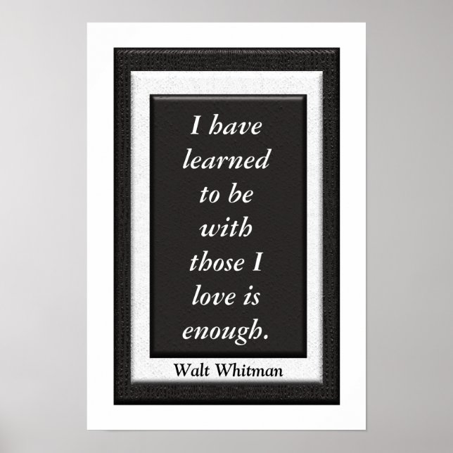 Walt Whitman - art poster (Front)