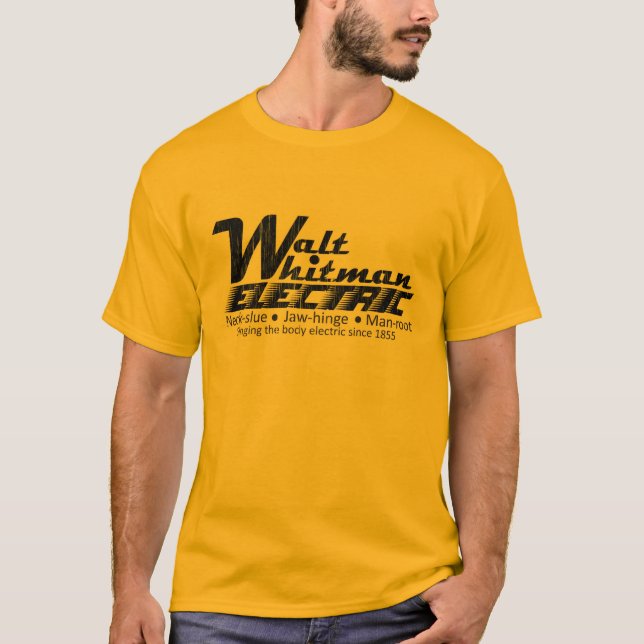 Walt Whitman Electric T-Shirt (Front)