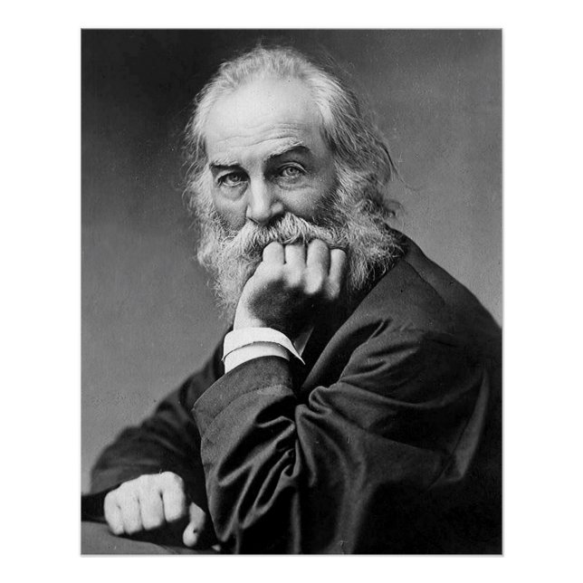 Walt Whitman Essential Portrait, Age 50 Perfect Poster (Front)