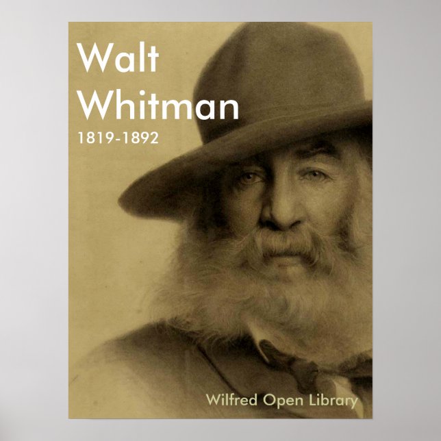 Walt Whitman Poster (Front)
