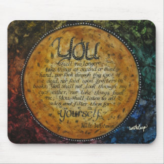 Walt Whitman Quote Mouse Pad by unASLEEP