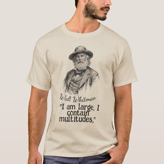 Walt Whitman quote T-Shirt (Front)