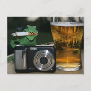 Walter: Beer, Cig, Camera Postcard