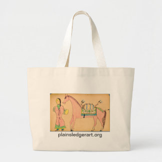 Walter Bone Shirt: On a Long March Large Tote Bag