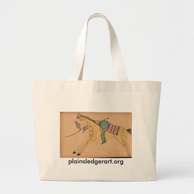 Walter Bone Shirt:  Warrior #1 Large Tote Bag (Front)