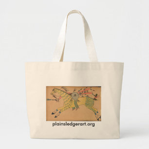 Walter Bone Shirt: Warrior #3 Large Tote Bag
