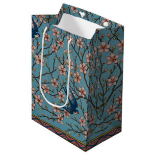 Walter Crane Almond Blossom & Swallow Medium Gift Bag