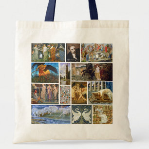Walter Crane Art Nouveau Gallery Collage Tote Bag