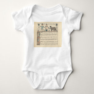Walter Crane Baa Baa Black Sheep Nursery Rhyme  Baby Bodysuit