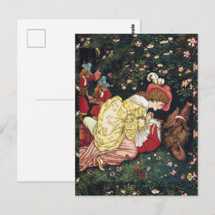 Walter Crane Beauty and the Beast Postcard