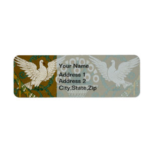 Walter Crane Doves & Daisies Art Deco