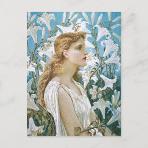 Walter Crane: Lilies Postcard