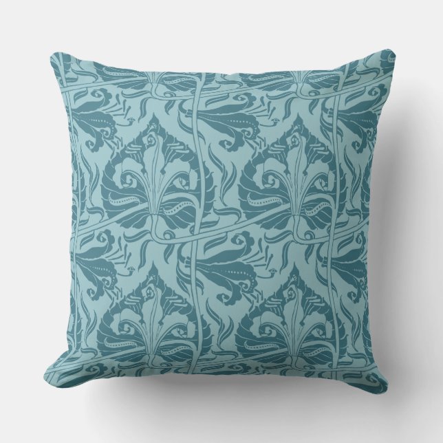 Walter Crane Lily Pattern Cushion (Front)