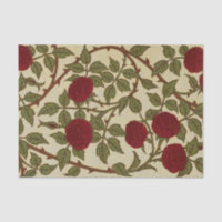 Walter Crane Red Roses with Thorned Stems