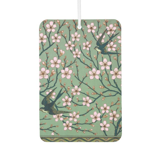 Walter Crane Swallows and Almonds Car Air Freshener (Front)