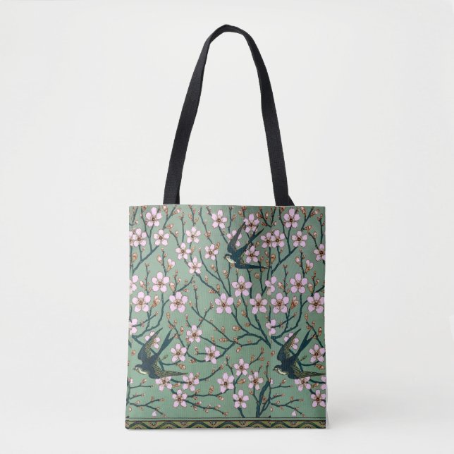 Walter Crane Swallows and Almonds Tote Bag (Front)