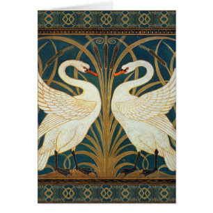 Walter Crane Swan, Rush And Iris Art Nouveau