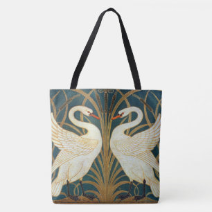 Walter Crane Swan, Rush And Iris Art Nouveau Tote Bag