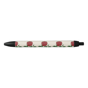  Walter Crane The Saxon Wallpaper Red Rose Black Ink Pen