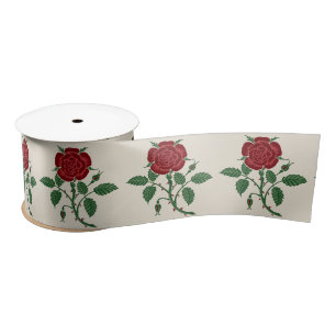  Walter Crane The Saxon Wallpaper Red Rose Satin Ribbon