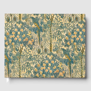 Walter Crane - Vintage Art Nouveau Macaw Pattern Guest Book