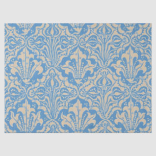 Walter Crane Vintage Blue Seed and Flower Art Tissue Paper