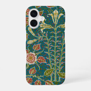 Walter Crane Vintage Lily and Rose Floral iPhone 16 Case