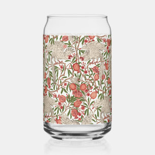 Walter Crane White Cockatoo Red Pomegranate Art Can Glass